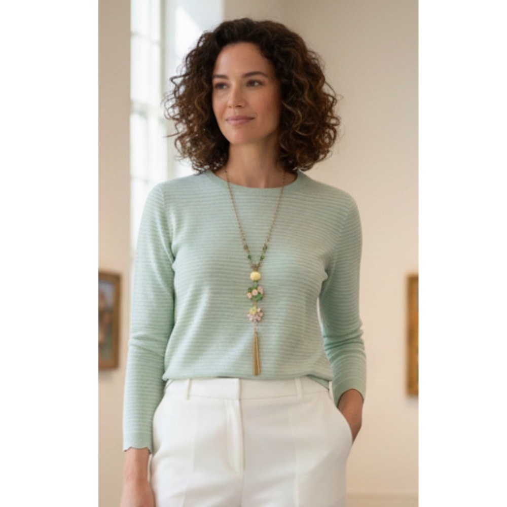 J. McLaughlin Cashmere Blend Sweater Tee